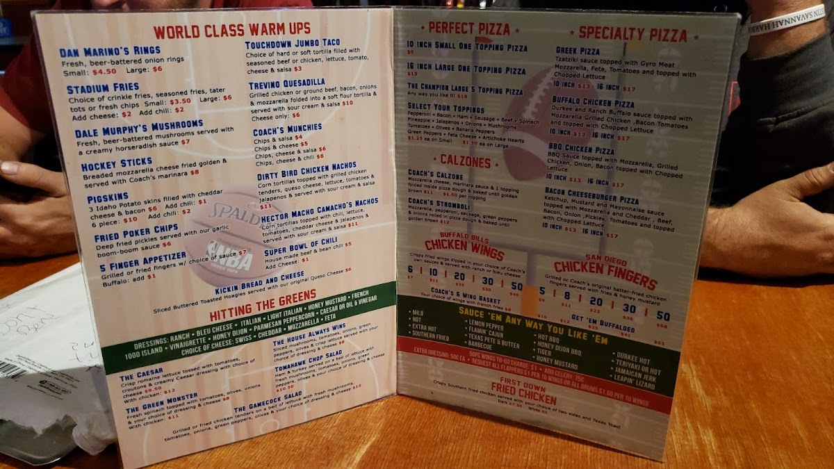 Coach's Corner Menu - Image 5